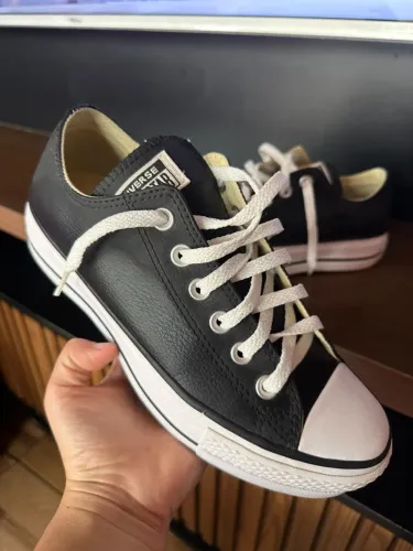 All Star Converse plataforma cano baixo preto - Tam 36