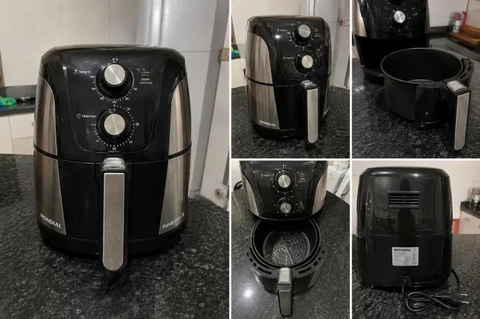Air Fryer Mondial Family Inox 5L - Excelente Estado