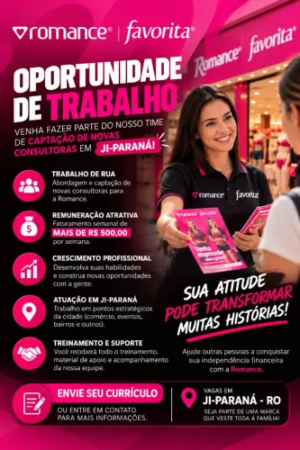 Oportunidade de Trabalho em Ji Paraná