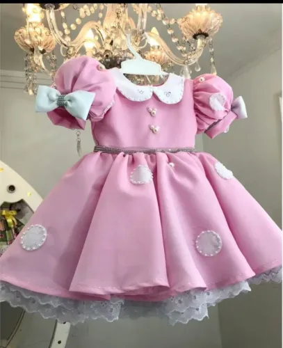 Vestido Minnie rosa