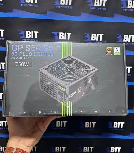  Fonte de Alimentação 750W 80 Plus Bronze | GAMEMAX | Nova Lacrada | Garantia