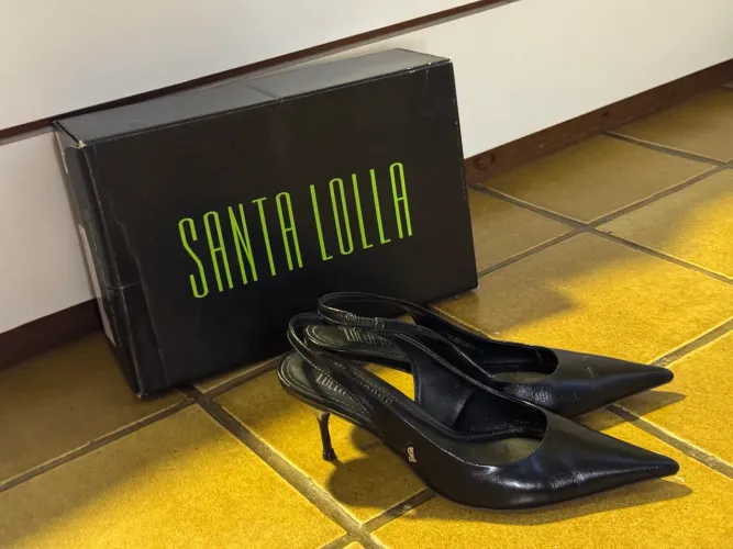 Scarpin Santa Lolla Preto Original Nº 35 | Excelente Estado | Com Caixa
