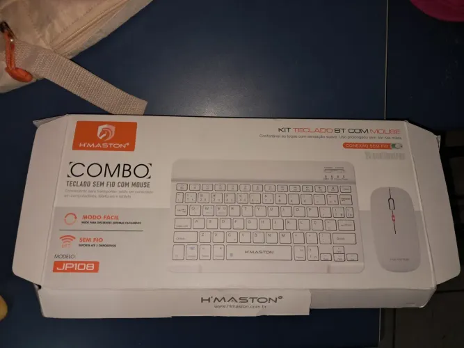 [NUNCA USADO] Combo teclado sem fio e mouse HMaston
