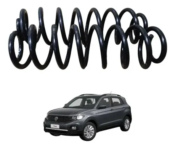 Par Molas Traseira Vw T-cross 2018 A 2021