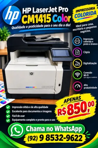 IMPRESSORA HP LASER PRO CM 1415