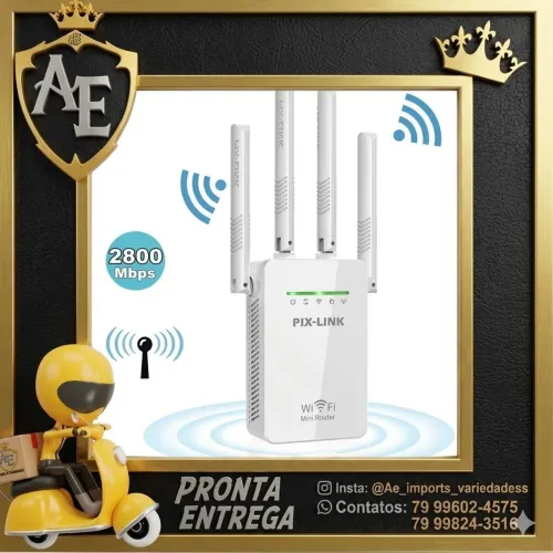 Repetindo Wi-Fi 2800 mbps