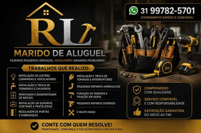Marido de aluguel em BH 