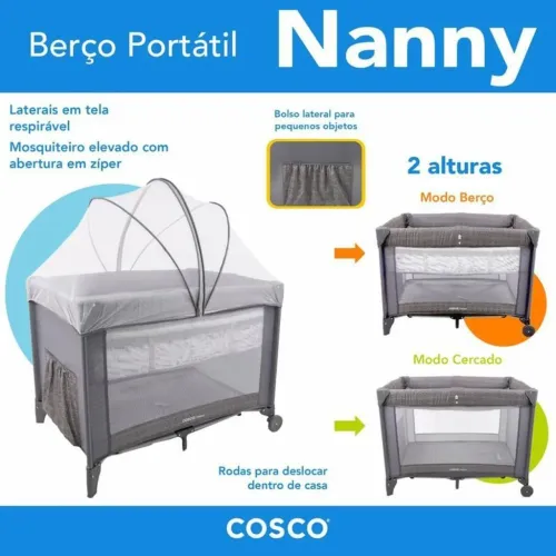 Berço cosco portátil