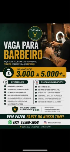 BARBEIRO VAGA!