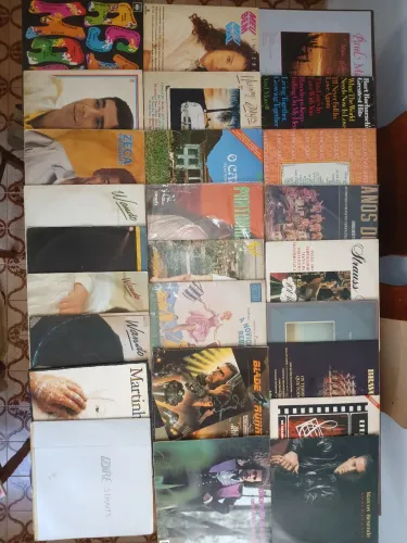 Discos clássicos de vinil para colecionadores, DVDs e porta-cds! 