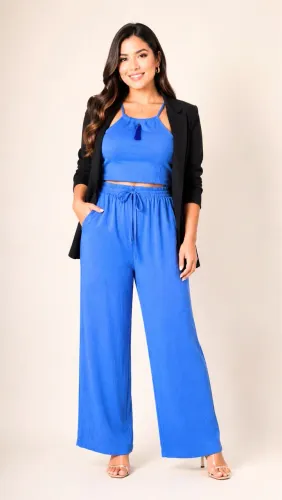 Conjunto calça e cropped Loverly TAM m