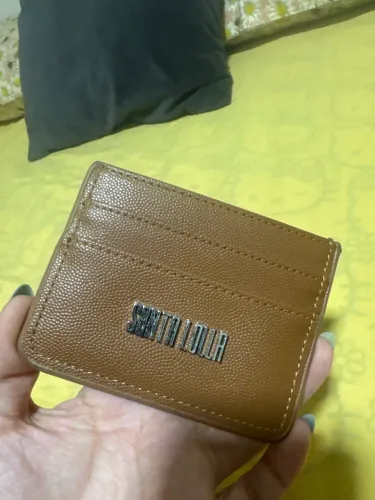 Porta cartão Santa Lolla caramelo
