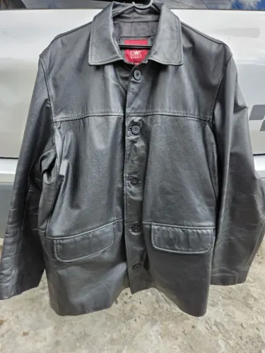 Jaqueta de couro importada masculina