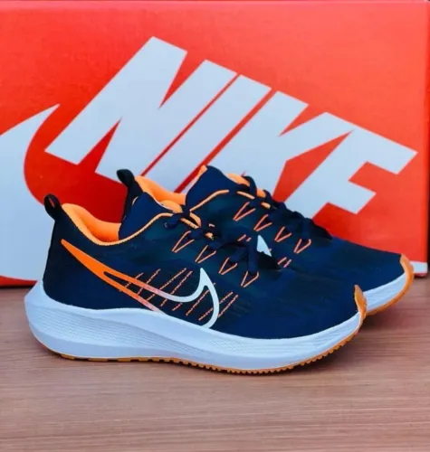 Tenis nike azul marinho laranja
