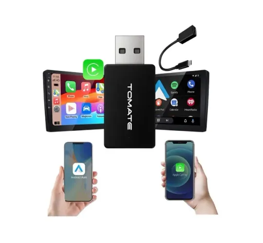 Adaptador Car Play Sem fio 2 IN 1 Tomate