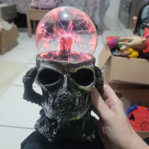 Globo de plasma caveira