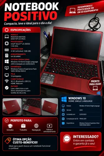 Vendo Noteboook positivo