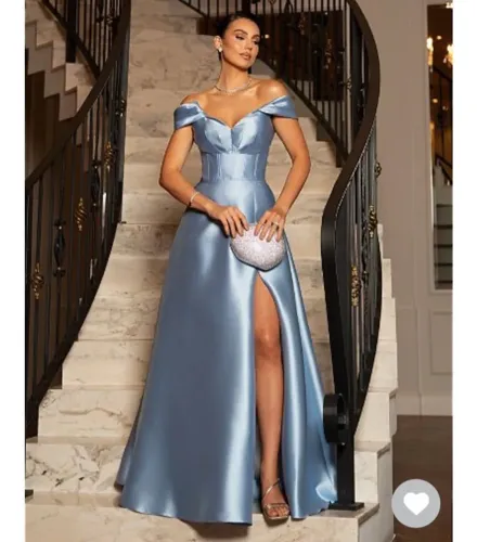Vestido Azul Serenity para Festas