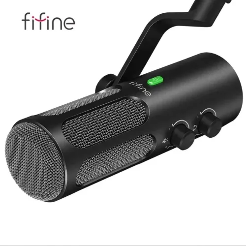 Microfone Fifine Tank3 USB XLR Dinâmico Cardioide para Podcast Streaming e Gravação