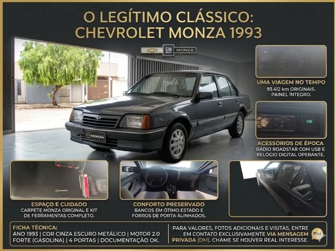 Chevrolet Monza Classic SE 2.0 /mpfi E EFI 2P E 4P 1993