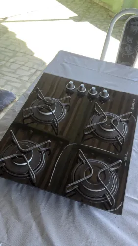 Cooktop a Gás 4 Bocas Atlas Agile Up - Vidro Temperado (Completo e Muito Bom Estado)