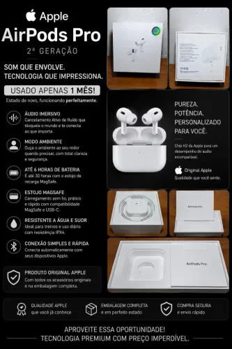 FONE DE OUVIDO APPLE AIRPODS