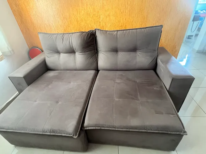 Sofá retrátil 3 lugares 