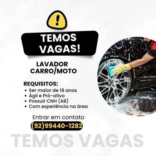 Vaga de lavador