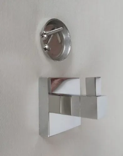 Cabide simples aço inox polido