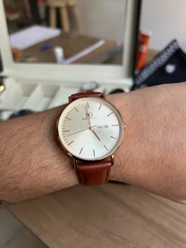 Relógio Saint Germain Bronx Calendar Rose Gold (BCLFR41)