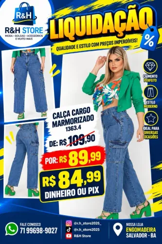 Calças Wide Leg