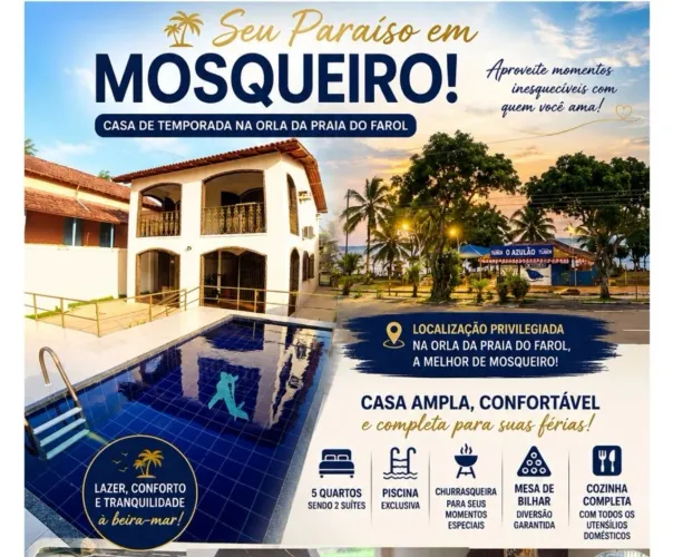Casa em Mosqueiro na orla do Farol