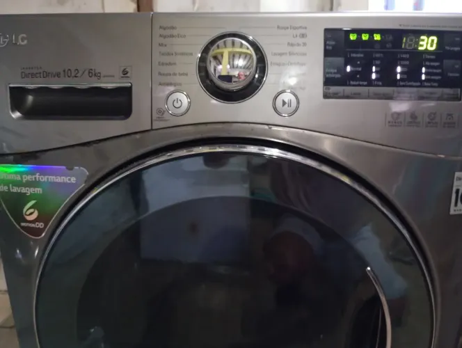 LAVA E SECA LG 10,2 KG INOX PAINEL TOUCH SCREEM $1.490 PSRCO E ENTREGO