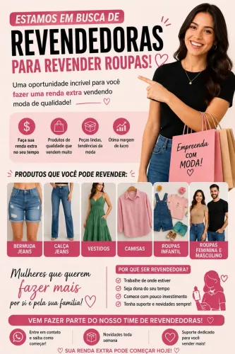 Seja uma Revendedora nas Horas Vagas!