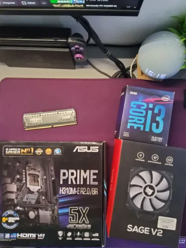 Kit Upgrade Intel i3 9100f + Asus H310M + 8GB DDR4 + BRINDE