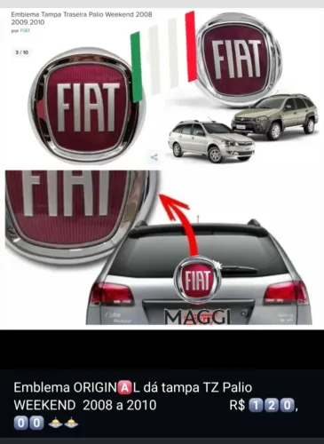 EMBLEMA original Palio WEEKEND 