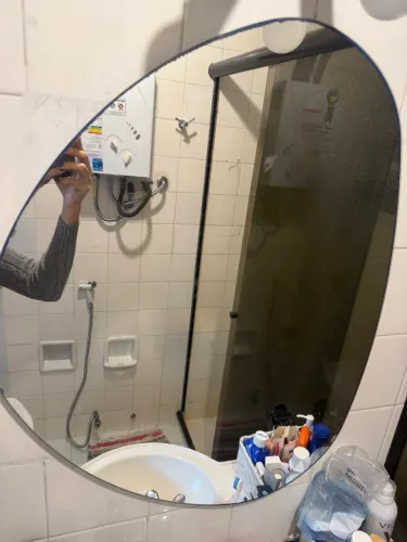 Espelho geometrico sem moldura