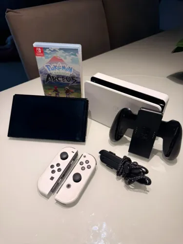 Nintendo Switch OLED Branco - Completo - NOVO com Nota Fiscal