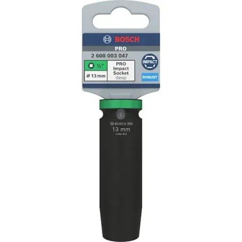 Soquete de impacto longo 13mm ( Bosch )