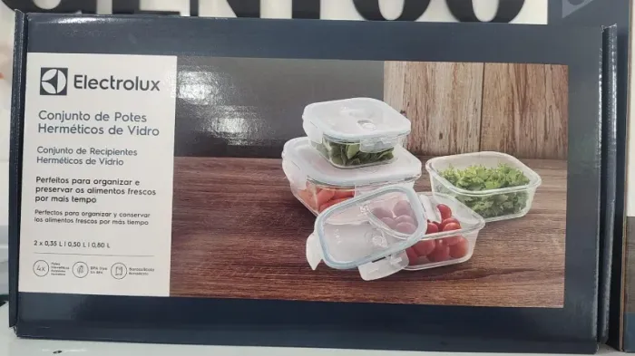 VENDO CONJUNTO DE POTES HERMÉTICOS DE VIDRO 