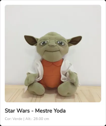 Boneco Star Wars Mestre Yoda Original