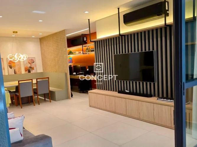 APARTAMENTO MOBILIADO 3 SUÍTES EDIFÍCIO ÉVORA - JARDIM DAS AMÉRICAS