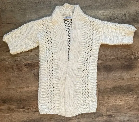 colete tricô off white