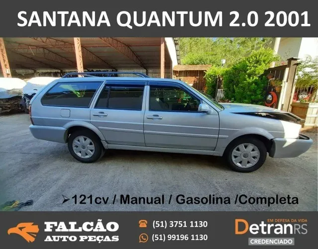 sucata em peças volkswagen quantum 2.0 2001/2001 gasolina