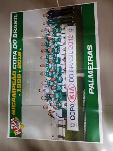 Pôster Palmeiras Bicampeão Copa do Brasil 1998-2012