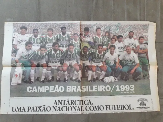Pôster Palmeiras Campeão Brasileiro de 1993 Raridade