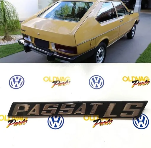 Emblema Passat LS tampa traseira 74 a 82 original novo