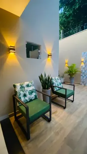 Poltrona acolchoados fibra sintética