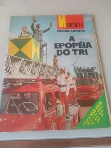REVISTA MANCHETE A EPOPEIA DO TRI. ANO 1970.