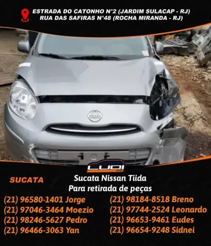Sucata Nissan Tiida Retirada de peças